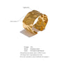 Wide Stainless Steel Cuff Bracelet in Gold-Tone or Silver-Tone - Image 12