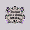 I find your lack of whimsy disturbing Enamel Pin Brooch Lapel Pins Badge Clothing Accessories Jewelry Friends Gifts - Image 1