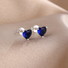 Charm Silver Moon Flower Snowflake Colorful Love Earrings, Suitable for European Women's Valentine's Day Jewelry Gifts - Image 30