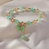 Purple Butterfly Charm Beaded Stretch Bracelet For Women Multi Color Crack Faceted Beads Round Charm Cute Girls Jewelry Gift - Image 7