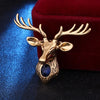 Retro Metal Elk Brooch Pin Animal Crystal Corsage Suit Coat Lapel Pins Christmas Gifts for Men Jewelry Accessories - Image 3