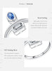 MODIAN 925 Sterling Silver Oval & Rectangle Emerald Cut Zirconia Ring Stackable Trendy Fine Jewelry For Women