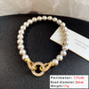 Imitation Pearl Beaded Necklace or Bracelet with Cubic Zirconia Round Clasp - Image 9
