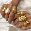 Sculptural Adjustable Ring in Multiple Gold-Tone Designs - Image 19