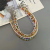 Colorful Seed Bead Choker Necklace with Boho Style - Image 3