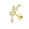 1/9pcs Surgical Steel Helix Earrings for Women Conch Tragus Butterfly Flower Ear Piercing Dainty Jewel - Image 9