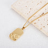 Square Pendants Delicate Stainless Steel Chain Pendant Necklace For Women Necklace - Image 3