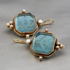 Elegant Vintage Geometric Pearl Pendant Drop Earrings Women Hanging Piercing Earring Wed Bridal Jewelry Gift - Image 8