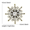Christmas Classic Rhinestone Snowflake Brooches for Women Pearl Ice Crystal Pins Office Party Friend Year Gifts Accessories - Image 20