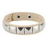 One Row Punk Rock Studded Bracelet Square Spiked Leather Cuff Bracelet for Men Women \Wristband Bracelet - Image 11