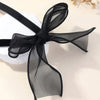 Imitation Pearl Choker Necklace with Lace-Up Bow Detail - Image 22