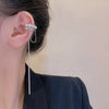 Sparkling Zircon Long Tassel Chain Ear Clip for Women Simple No Piercing Fake Cartilage Ear Cuff Party Jewelry Gifts - Image 9