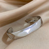 Minimalist Glossy Curved Open Bangle Stainless Steel Bracelets for Women Men Gold Color Cuff Stackable Simple Jewelry - Image 5