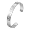 Stainless Steel Hammered Opening Bangle for Men, Minimalist Chunky Cuff Bangle Bracelets, Punk Jewelry Gift - Image 6