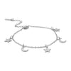 Cute Elegant Stainless Steel Anklet for Women Silver Color Planet Star Heart Turtle Octopus Charm Summer Sandals Jewelry - Image 8