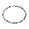 3-11mm Locomotive Men Punk Rock Stainless Steel Curb Cuban Link Chain Silver Color Bracelet For Women Biker Jewelry - Image 10