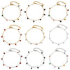 1 Piece 304 Stainless Steel Link Cable Chain Anklet Multicolor Rhinestone For Women Party Bracelets Gift 22cm(8.7") long - Image 1
