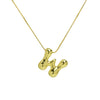 Creative A-Z Balloon Bubble Letter pendant Neckalce for Women Gold Plated Chunky Initial Necklaces Jewelry Birthday Gift - Image 10