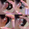 Star Butterfly Clip Earrings Female Crystal Tassel Ear Clip Earring Sparkling Zircon Ear Cuff Jewelry accessories - Image 1