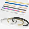 Polished Strip Cuff Bracelet with 1.8 mm Thickness Options - Image 26