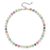 8mm Cubic Zirconia Necklace For Women Round Shape Crsytal Claw Setting Colorful Zircon Chokers Beads Neck Jewelry - Image 8