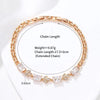 XP Jewelry (20 cm x 10 mm) Zircon Double Heart Knot Bracelet For Women Jewelry Gold Plated Eco Friendly - Image 6