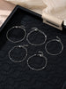 5PCS/7PCS Stainless Steel Love Bead Chain Bracelet Set Commuter Elegant Leisure Accessories Neutral Stackable - Image 8