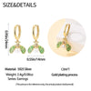 Silver Star Moon Bee Golden Earring For Women Sparkling Zircon Wedding Engagement Jewelry Gift - Image 2