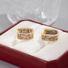 Retro Women's Ear Buckle, Colorful Zircon, and Charming Women's Earrings, Women's Christmas Gift - Image 5