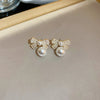 Light Imitation Pearl Stud Earrings Sweet Heart-shaped Ear Stud For Women Party Wedding Brid Jewelry Gift K - Image 9
