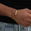 4mm Men Stainless Steel Adjustable Cuff Bracelet Gold Color Snake Bone Chain Bracelet Hip-Hop Jewelry Women - Image 1