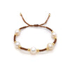 Handmade Braided Rope Bracelet for Women and Men Vintage Jewelry Freshwater Pearl Gift - Image 6