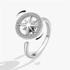 Beads Ring Fidget Spinner Rings Korea Crystal Butterfly Flower Star Moon Ring Jewelry Gift - Image 21