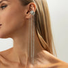 Long Tassel Ear Cuff Clip Earrings with No Piercing Required - Image 9