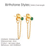 Zircon Birthstone Pendant Earrings 12 Zodiac Signs Stainless Steel Jewelry Party Gifts - Image 10