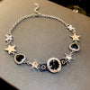 Silver Color Hollow Star Choker Necklaces For Women Long Tassel Rhinestone Imitation Pearl Chain Necklaces Statements Jewelry K - Image 5