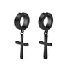 2pcs Stainless Steel Non Pierced Clip On Earrings for Men Women Magnetic Stud Earrings Punk Dangle Huggie Hoop Earrings Set - Image 7