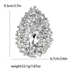 Crystal Flower Brooches for Women Unisex Water Drops Pins Friends Party Gifts Banquet Jewellery Accessories - Image 3