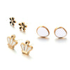 36Pairs Mixed Styles White Black Enamel Geometric Animal Plastic Stud Earrings Set For Women Girls Jewelry Gifts - Image 6