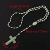 12-Piece Plastic Rosary Bead Necklace Set with Cross Pendants in Multiple Colors - Image 4