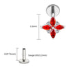 Titanium Marquise Flower Helix Stud 16G Four-Petal CZ Floral Cartilage Tragus Conch Ear Piercing Jewelry - Image 34