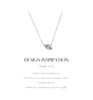 MODIAN 925 Sterling Silver Oblique Rhombic CZ Pendant Necklace Trendy Stackable Neck Chain for Women Wedding Fine Jewelry