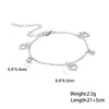 Stainless Steel Tiny Heart Charms Anklet Girl Summer Beach Dainty Moon Star Dangles Bohem Cute Ankle - Image 6
