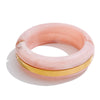 63mm Matte Color Acrylic Resin Round Thick Wrist Bracelet Bangle Stainless Steel Summer Statement Big Jewelry - Image 12