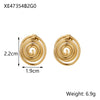 Carlidana Jewelry Stainless Steel Chunky Minimalist Earring Water Drop Hollow Out Minimal Chubby Earrings - Image 13