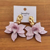 Bohemian Colorful Acrylic Flower Pendant Earrings For Women Girls Exaggerated Metal Petal Temperament Earrings Jewelry - Image 9