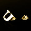 Quality Brass Initial A to Z 26 Letters Pin Golden Color English Symbol Design Men's Suit Collar Lapel Brooch Pin - Image 26