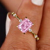 Lady Yellow Zirconia Ring Female Engagement Ceremony Jewelry Stylish Bridal Wedding Band Accessories Gift - Image 5