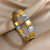 Greatera 9mm Width Italian Charm Stainless Steel Stretch Bracelets Bangles for Women Elastic Link Chain Wristband Jewelry - Image 5