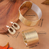 4pcs/set Vintage Leather African Jewelry Set Choker Necklace Bracelet Earrings Set For Women Collar Necklace Set Jewelry Gifts - Image 4
